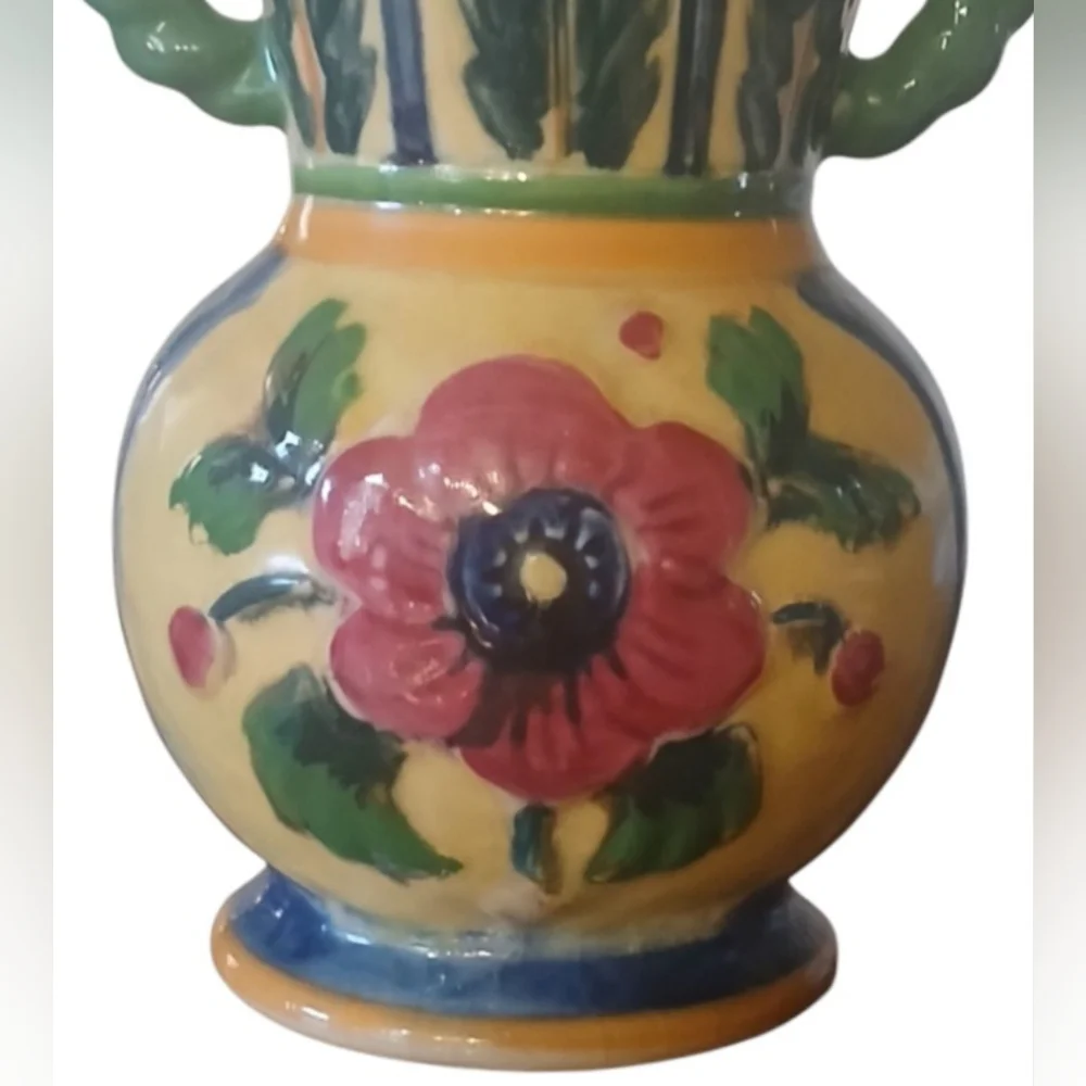 Double Handle Floral Vase